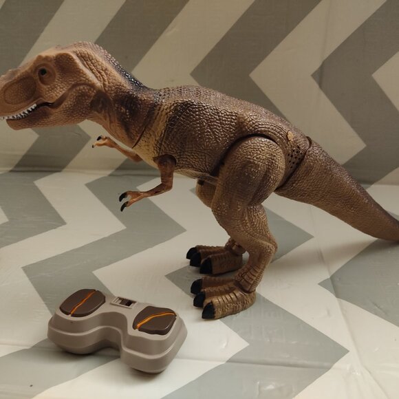 SET OF 2 - Dinosaur Animated RC the black series radio controlled Dino T.Rex - Picture 3 of 5